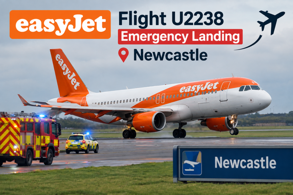 easyJet Flight U2238 Emergency Landing Newcastle